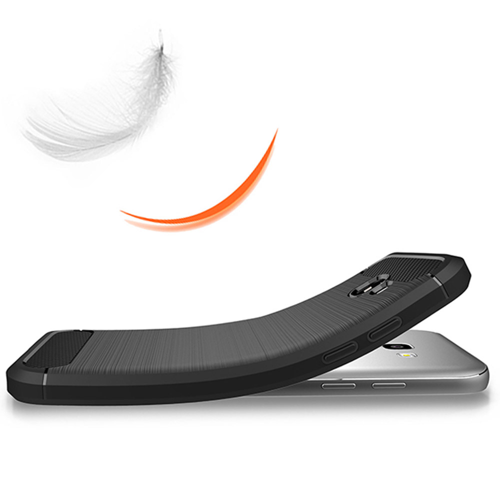 Pokrowiec Carbon Case niebieski Samsung Galaxy A3 2017 / 3