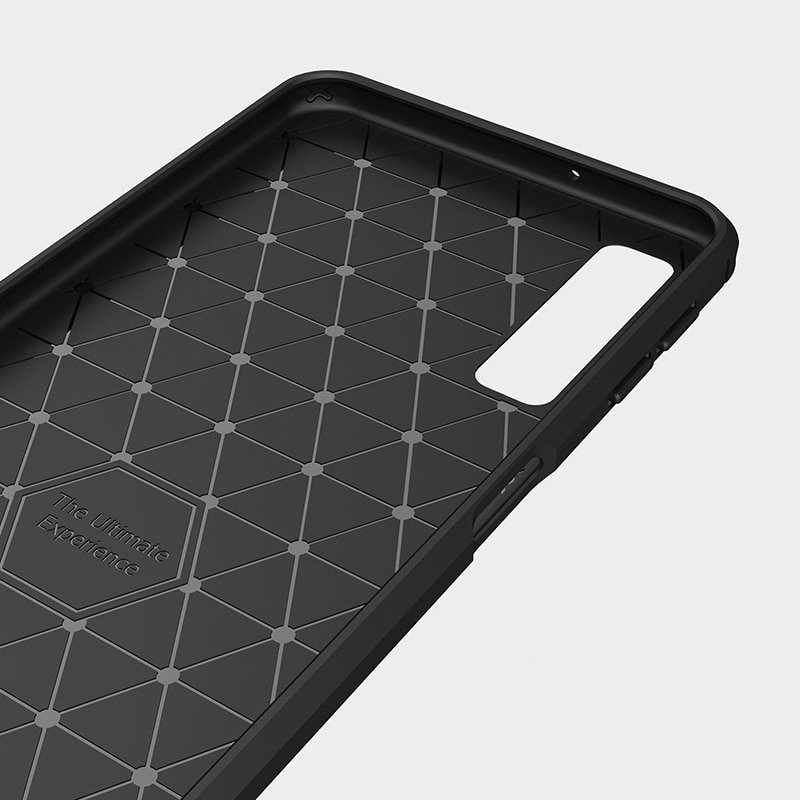 Pokrowiec Carbon Case niebieski Samsung Galaxy A7 (2018) / 2