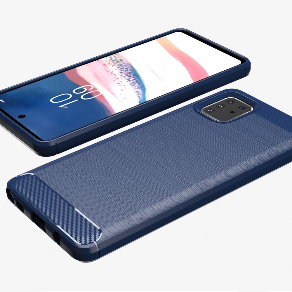 Pokrowiec Carbon Case niebieski Samsung Galaxy Note 10 Lite / 6