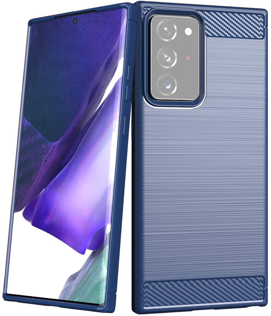 Pokrowiec Carbon Case niebieski Samsung Galaxy Note 20 Ultra