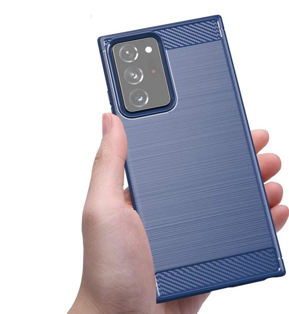 Pokrowiec Carbon Case niebieski Samsung Galaxy Note 20 Ultra / 2