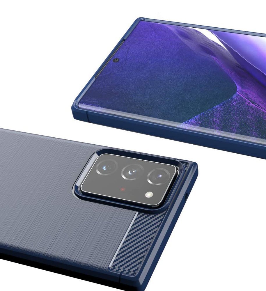 Pokrowiec Carbon Case niebieski Samsung Galaxy Note 20 Ultra / 8