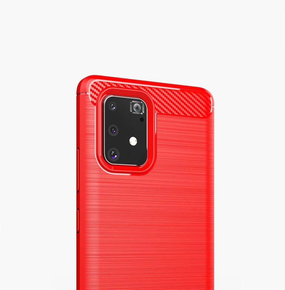 Pokrowiec Carbon Case niebieski Samsung Galaxy S10 Lite / 9