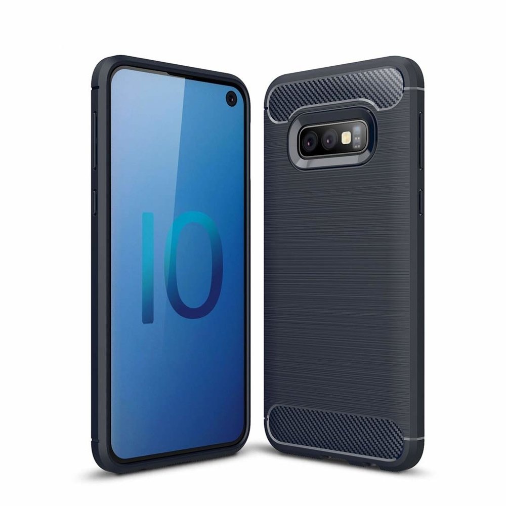 Pokrowiec Carbon Case niebieski Samsung Galaxy S10e Pokrowiec Carbon Case niebieski Samsung Galaxy S10e