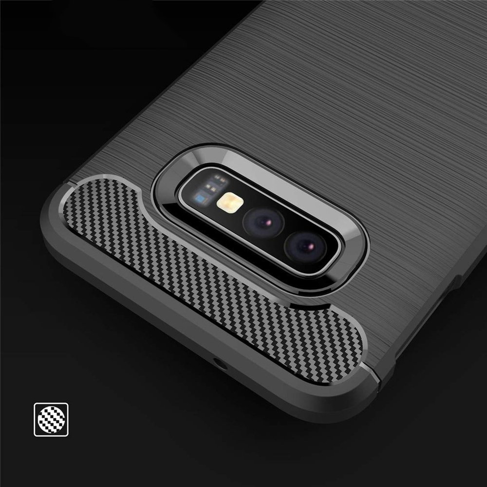 Pokrowiec Carbon Case niebieski Samsung Galaxy S10e / 2 Pokrowiec Carbon Case niebieski Samsung Galaxy S10e / 2