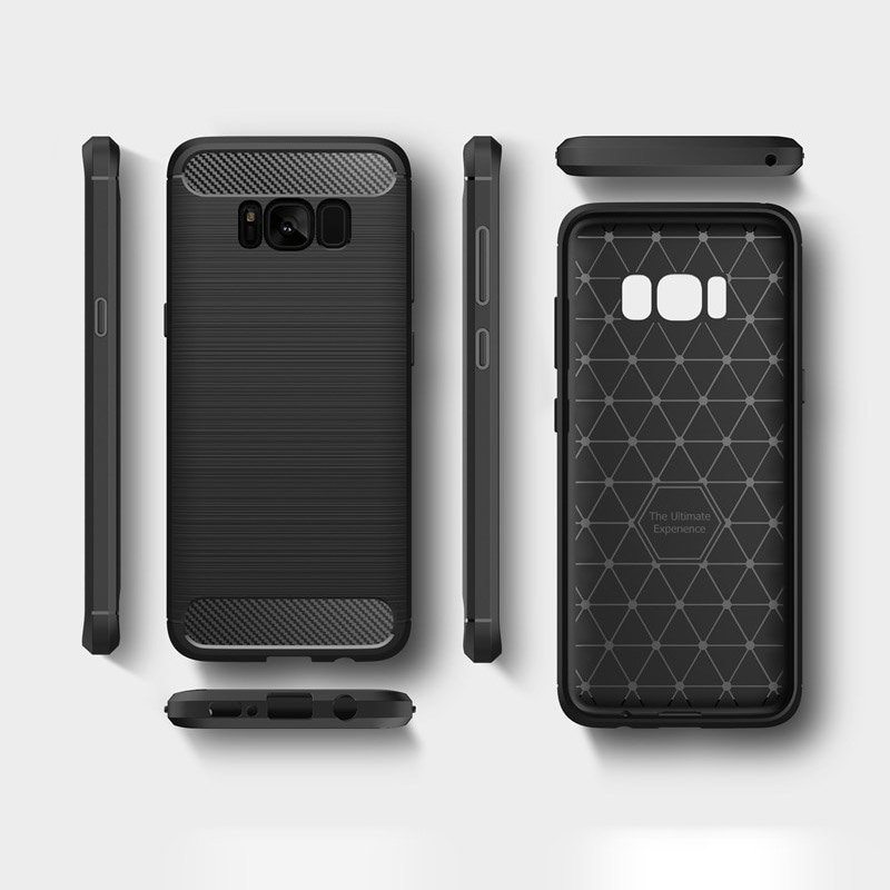 Pokrowiec Carbon Case niebieski Samsung Galaxy S8 Plus / 9 Pokrowiec Carbon Case niebieski Samsung Galaxy S8 Plus / 9