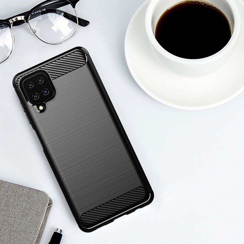 Pokrowiec Carbon Case niebieski Samsung Galaxy M12 / 8 Pokrowiec Carbon Case niebieski Samsung Galaxy M12 / 8