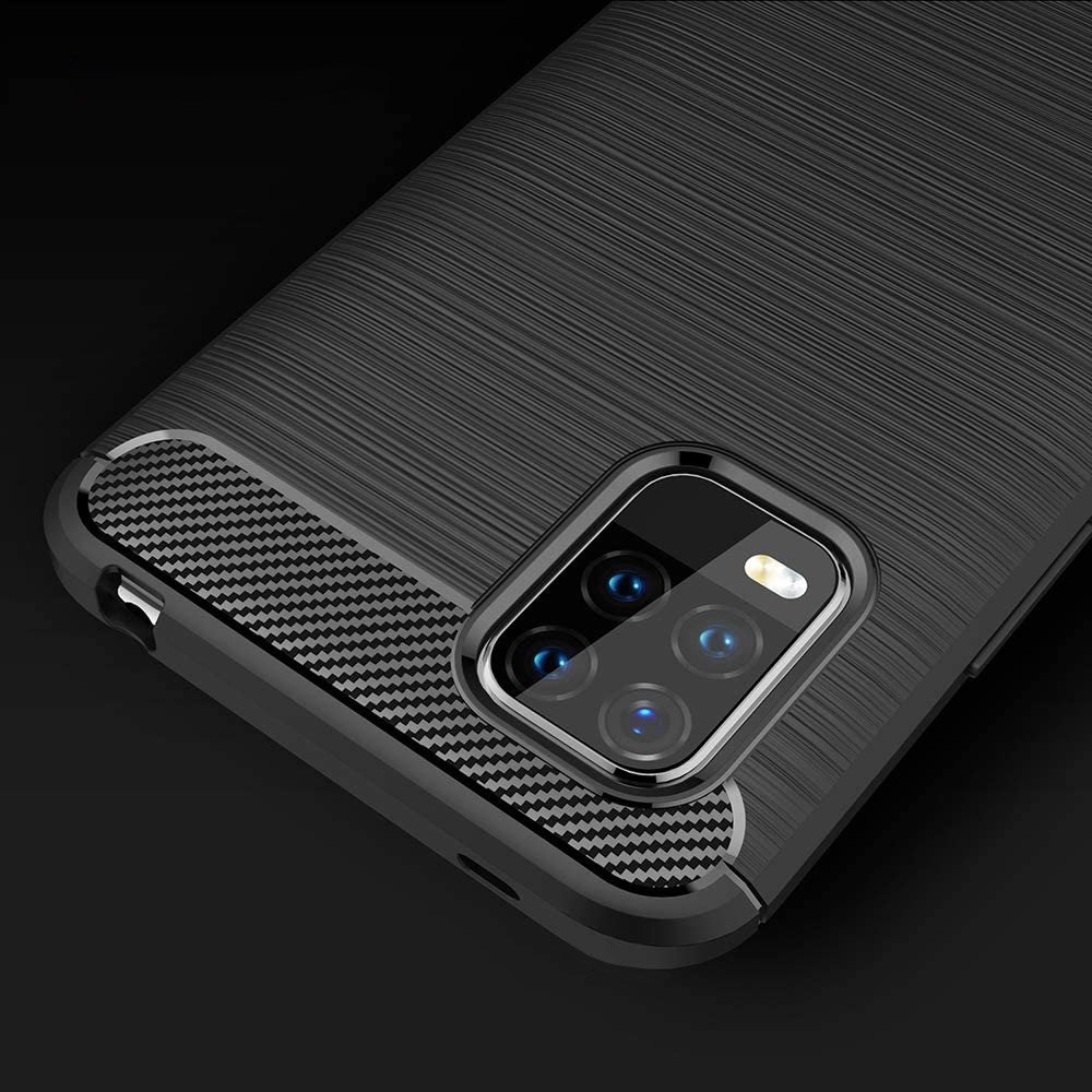 Pokrowiec Carbon Case niebieski Xiaomi Mi 10 Lite / 4
