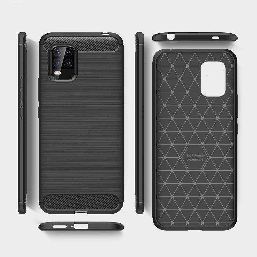 Pokrowiec Carbon Case niebieski Xiaomi Mi 10 Lite / 9