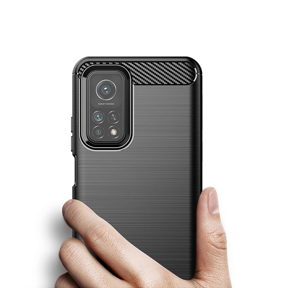 Pokrowiec Carbon Case niebieski Xiaomi Mi 10T / 5