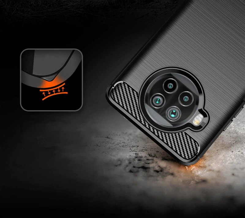 Pokrowiec Carbon Case niebieski Xiaomi Mi 10T Lite / 5
