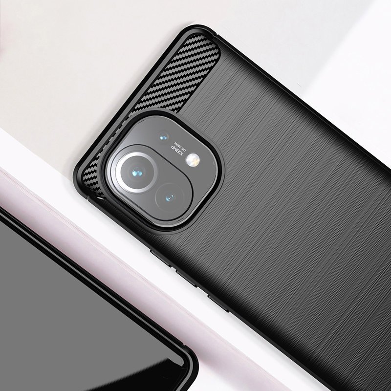 Pokrowiec Carbon Case niebieski Xiaomi Mi 11 / 4