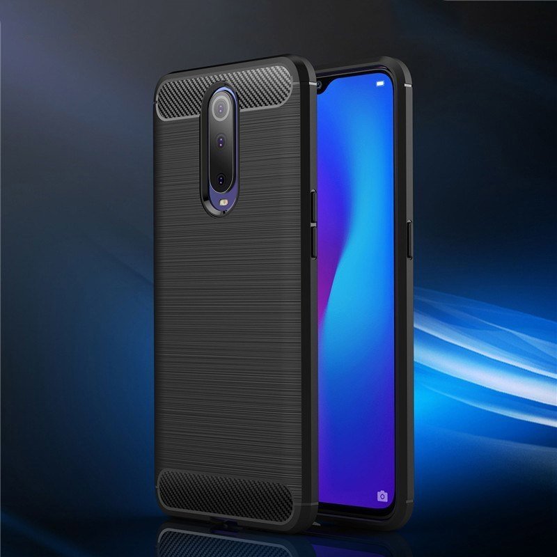 Pokrowiec Carbon Case niebieski Xiaomi Mi 9T Pro / 2