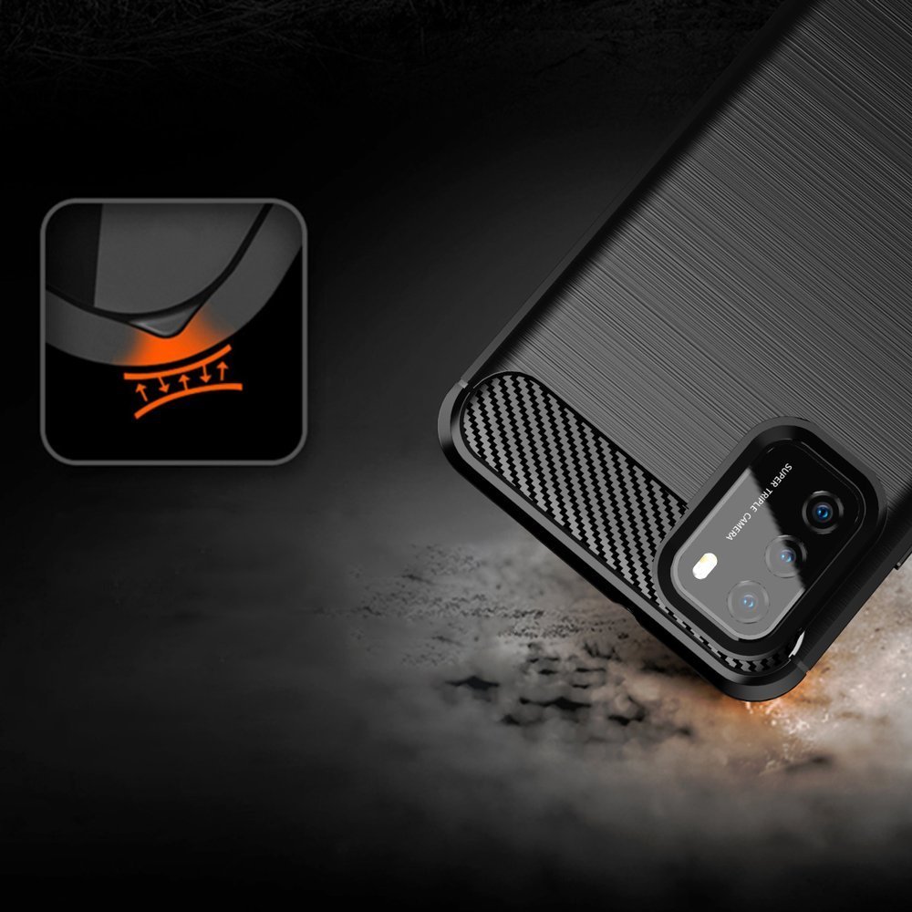 Pokrowiec Carbon Case niebieski Xiaomi POCO M3 / 8