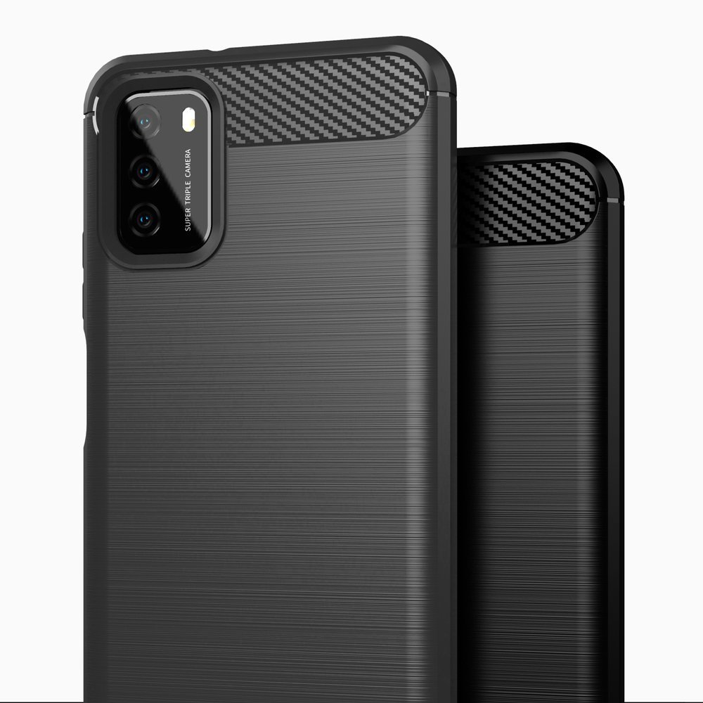 Pokrowiec Carbon Case niebieski Xiaomi POCO M3 / 9