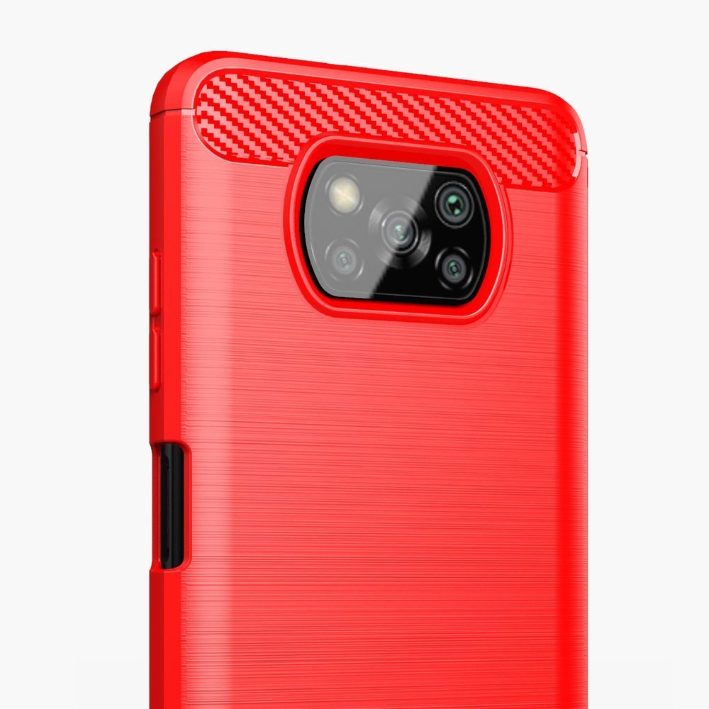Pokrowiec Carbon Case niebieski Xiaomi POCO X3 NFC / 8