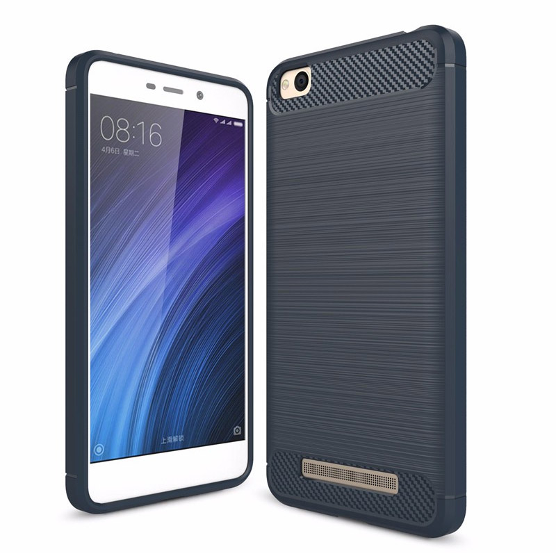 Pokrowiec Carbon Case niebieski Xiaomi Redmi 4A
