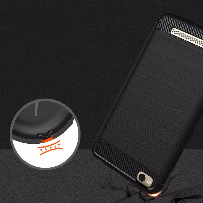 Pokrowiec Carbon Case niebieski Xiaomi Redmi 4A / 4