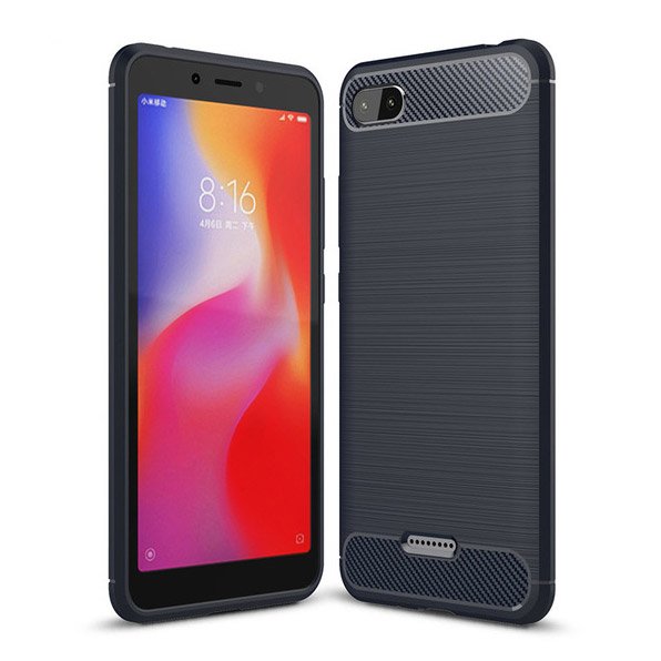 Pokrowiec Carbon Case niebieski Xiaomi Redmi 6A