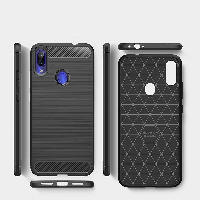 Pokrowiec Carbon Case niebieski Xiaomi Redmi 7 / 7