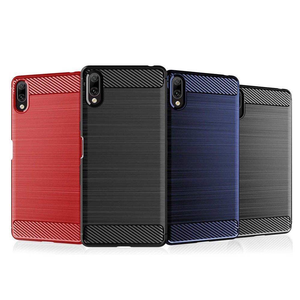 Pokrowiec Carbon Case niebieski Xiaomi Redmi 7A / 6
