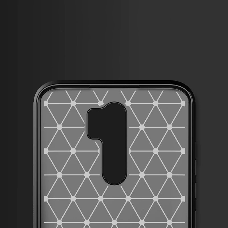 Pokrowiec Carbon Case niebieski Xiaomi Redmi 9 / 6