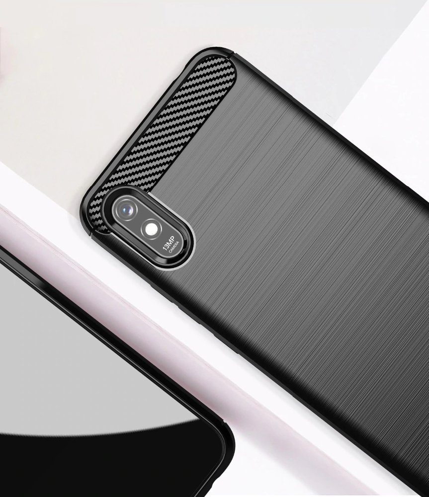 Pokrowiec Carbon Case niebieski Xiaomi Redmi 9A / 2