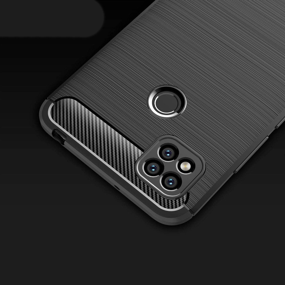 Pokrowiec Carbon Case niebieski Xiaomi Redmi 9C / 3