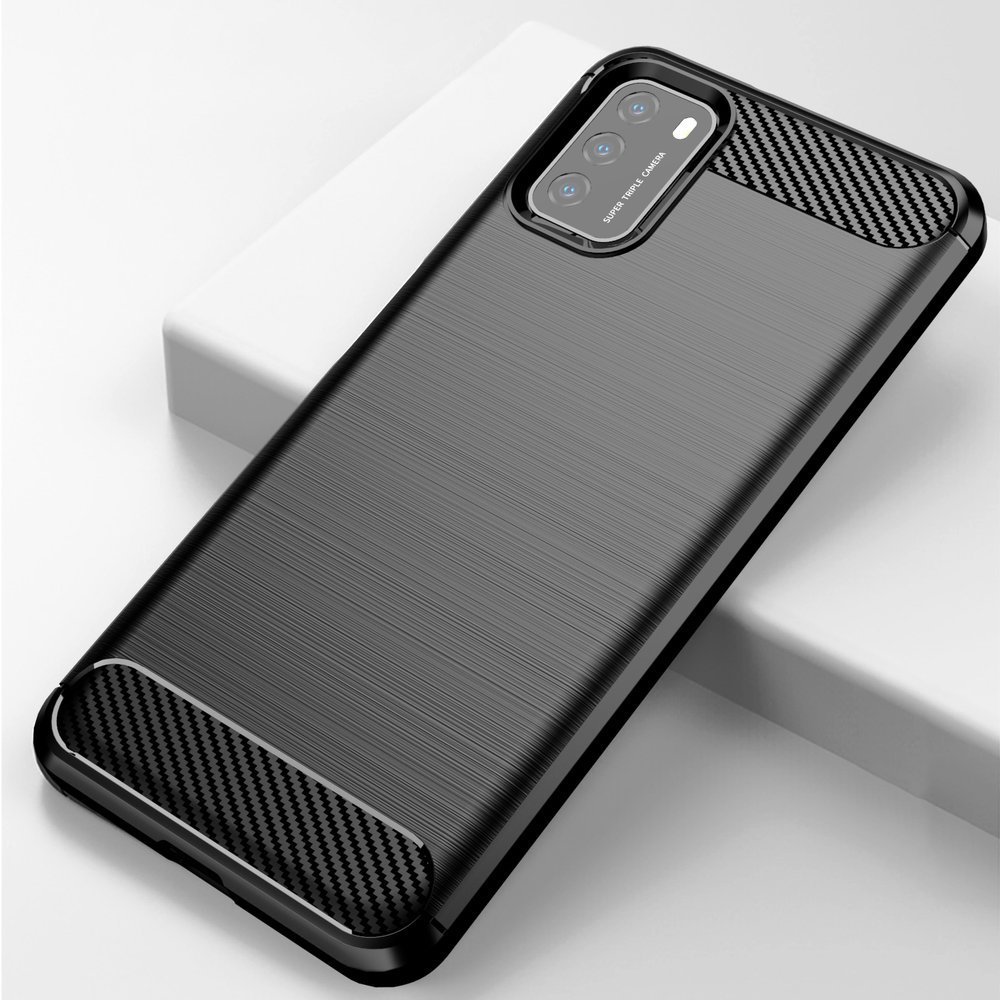 Pokrowiec Carbon Case niebieski Xiaomi Redmi 9T / 10