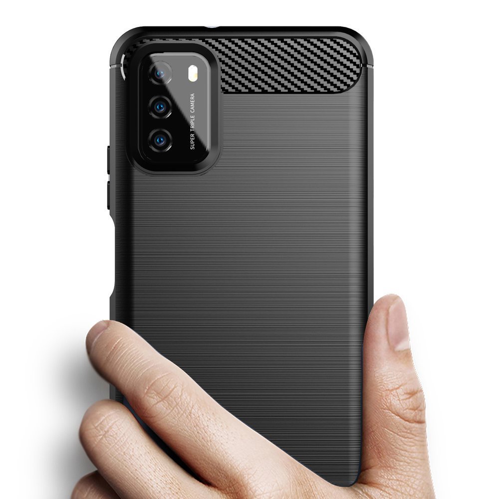Pokrowiec Carbon Case niebieski Xiaomi Redmi 9T / 6