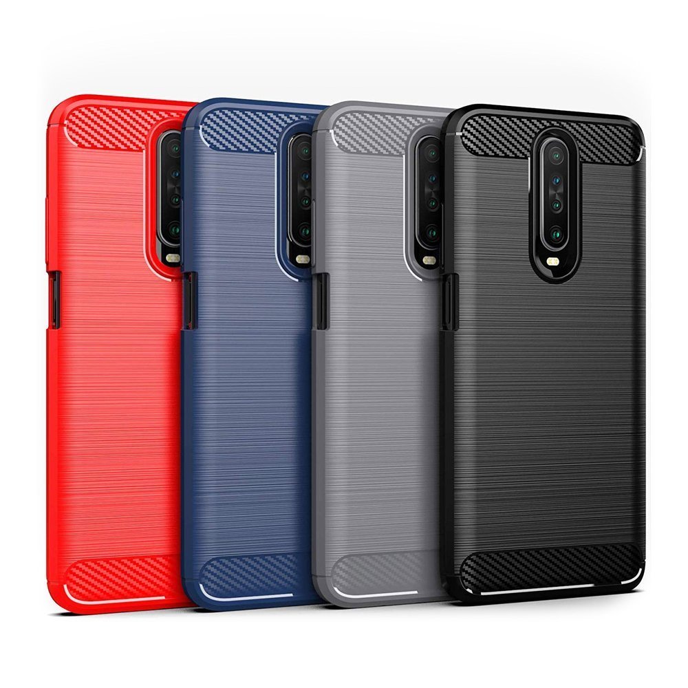 Pokrowiec Carbon Case niebieski Xiaomi Redmi K30 / 7