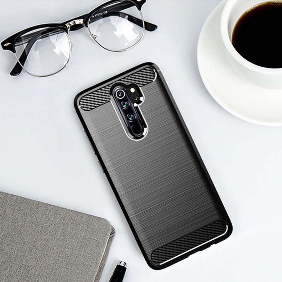 Pokrowiec Carbon Case niebieski Xiaomi Redmi Note 8 Pro / 4