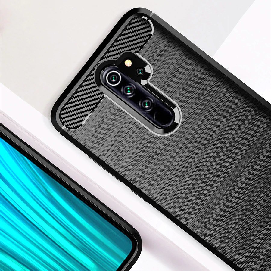 Pokrowiec Carbon Case niebieski Xiaomi Redmi Note 8 Pro / 5