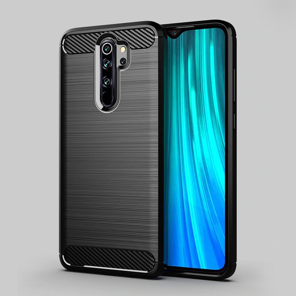 Pokrowiec Carbon Case niebieski Xiaomi Redmi Note 8 Pro / 9
