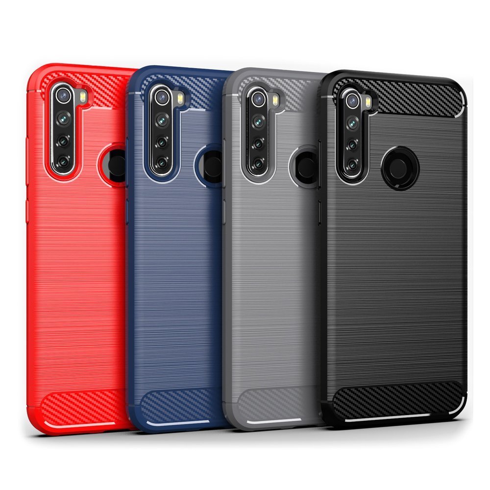 Pokrowiec Carbon Case niebieski Xiaomi Redmi Note 8T / 3