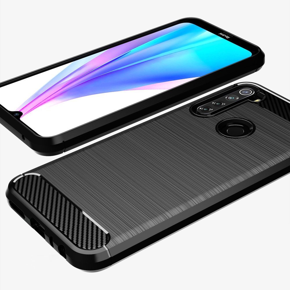 Pokrowiec Carbon Case niebieski Xiaomi Redmi Note 8T / 5