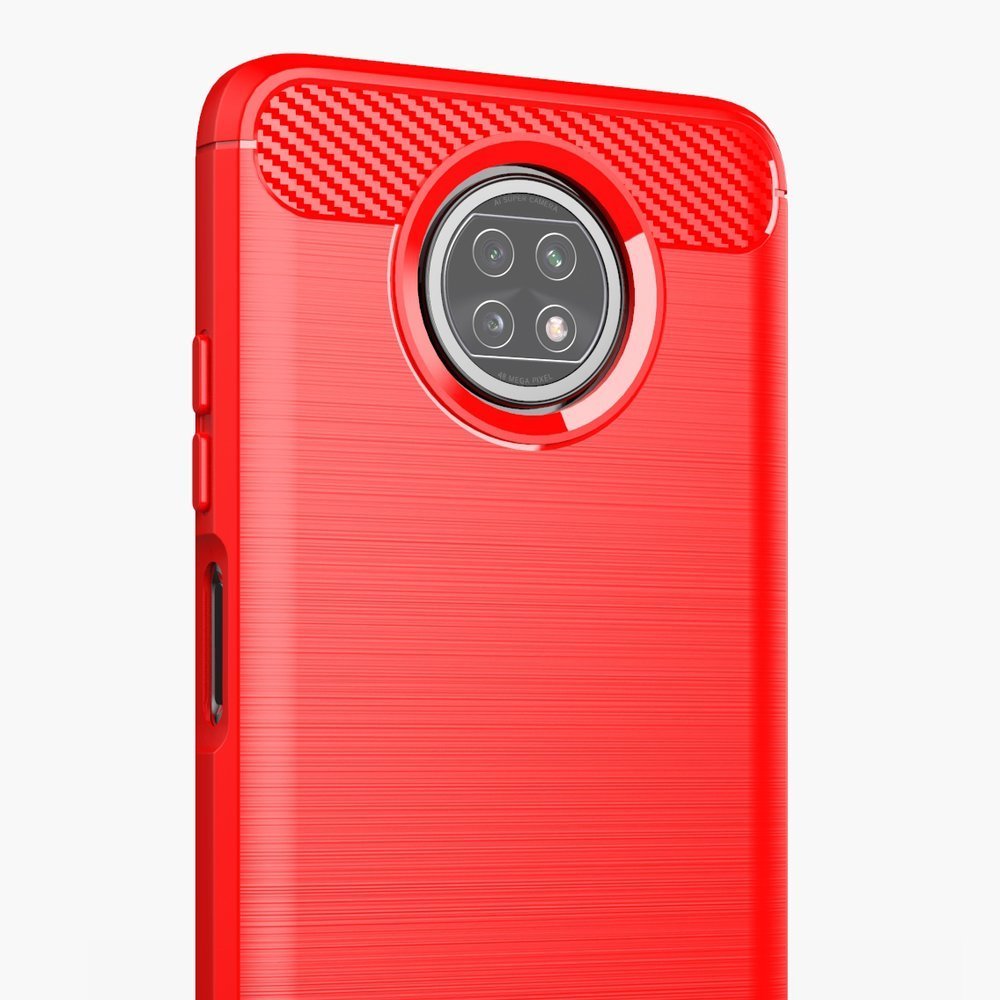 Pokrowiec Carbon Case niebieski Xiaomi Redmi Note 9T 5G / 10