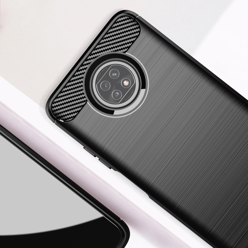Pokrowiec Carbon Case niebieski Xiaomi Redmi Note 9T 5G / 5