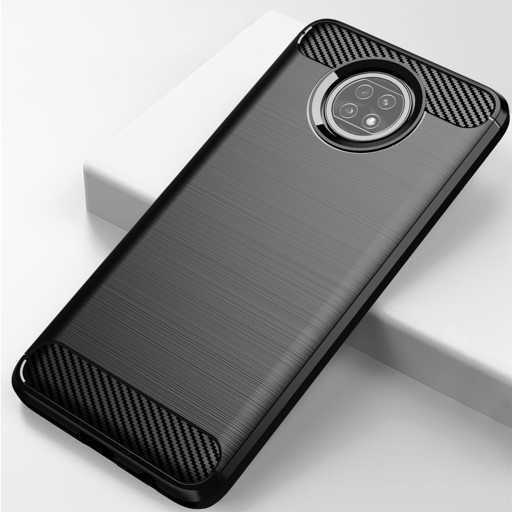 Pokrowiec Carbon Case niebieski Xiaomi Redmi Note 9T 5G / 8