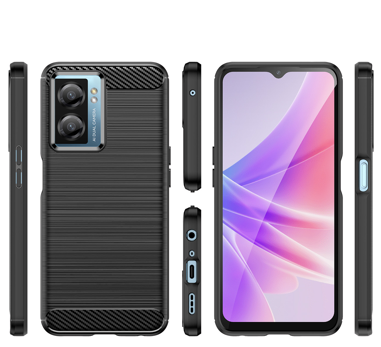 Pokrowiec Carbon Case Oppo A77 / 9