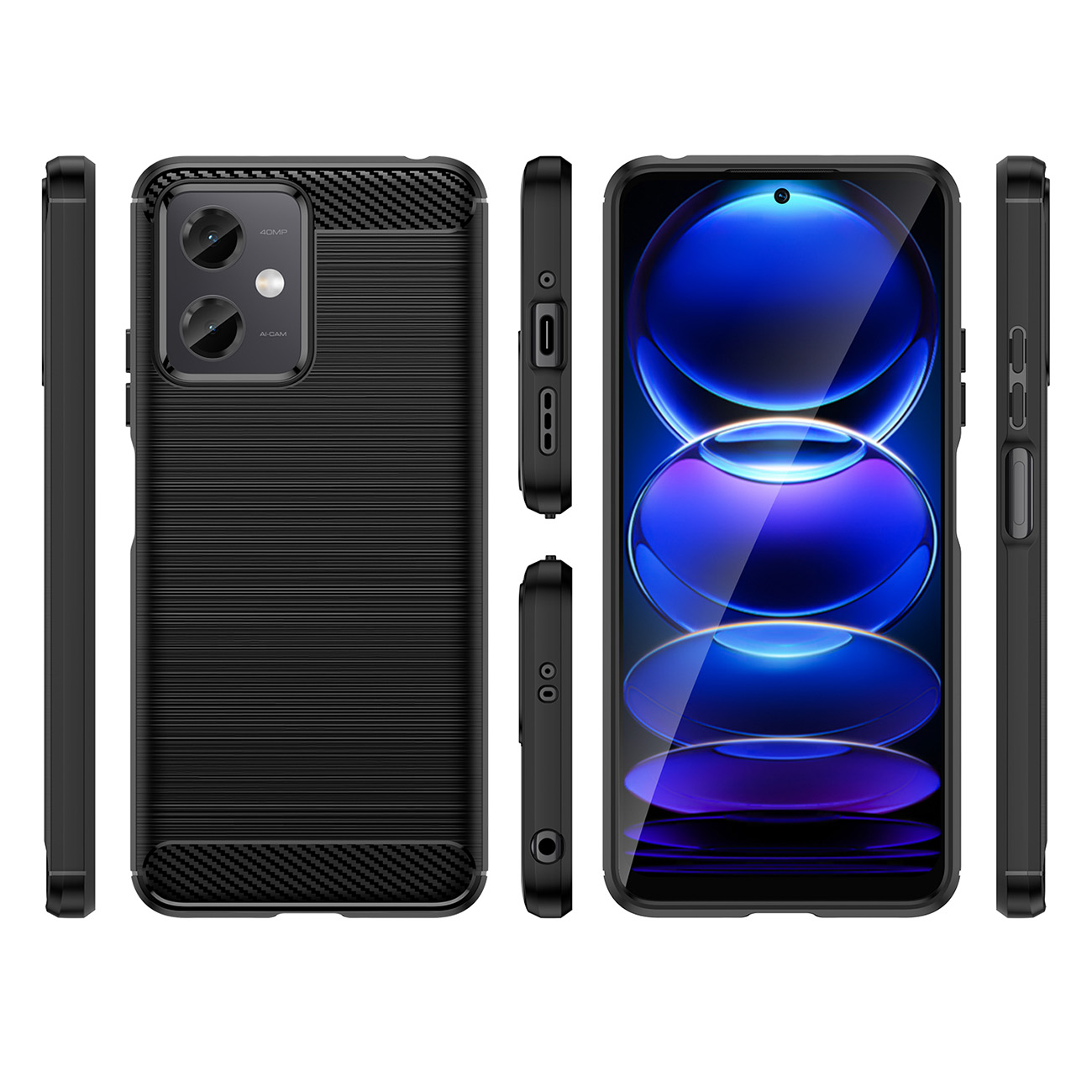 Pokrowiec Carbon Case Xiaomi Poco X5 5G / 2