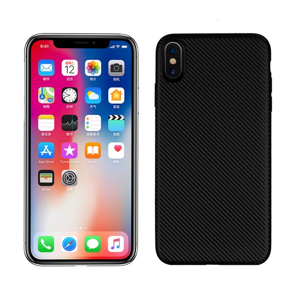 Pokrowiec Carbon Fiber czarny Apple iPhone XR