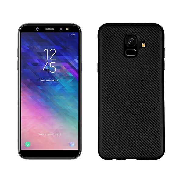 Pokrowiec Carbon Fiber czarny Samsung Galaxy A6 (2018) Pokrowiec Carbon Fiber czarny Samsung Galaxy A6 (2018)