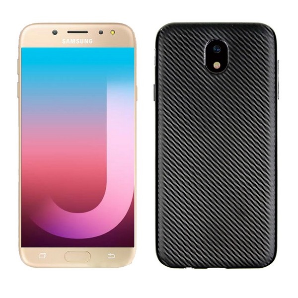Pokrowiec Carbon Fiber czarny Samsung Galaxy J7 (2017)