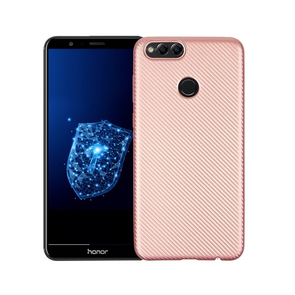 Pokrowiec Carbon Fiber różowy Huawei Honor 7X Pokrowiec Carbon Fiber różowy Huawei Honor 7X