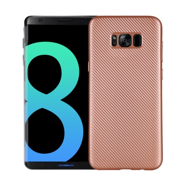 Pokrowiec Carbon Fiber r�owy Samsung Galaxy S8 Plus