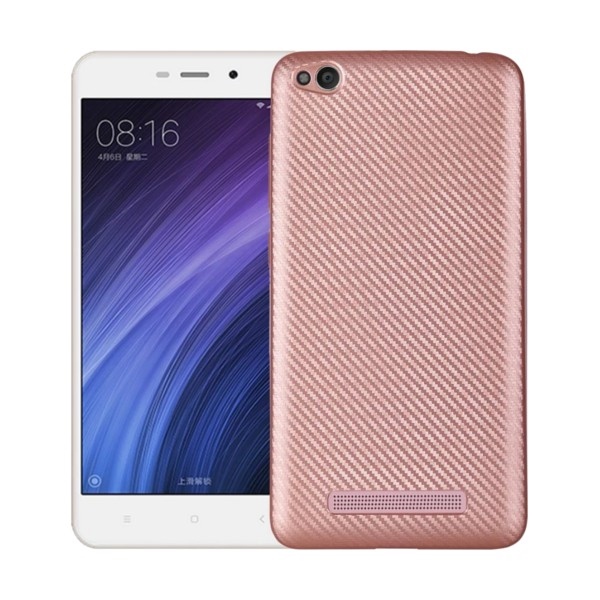Pokrowiec Carbon Fiber r�owy Xiaomi Redmi 4A