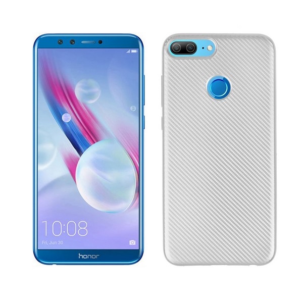 Pokrowiec Carbon Fiber srebrny Huawei Honor 9 Lite