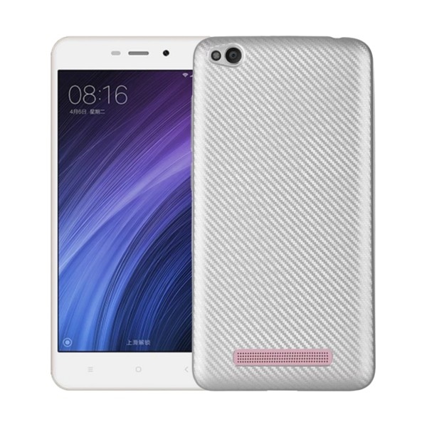 Pokrowiec Carbon Fiber srebrny Xiaomi Redmi 4A