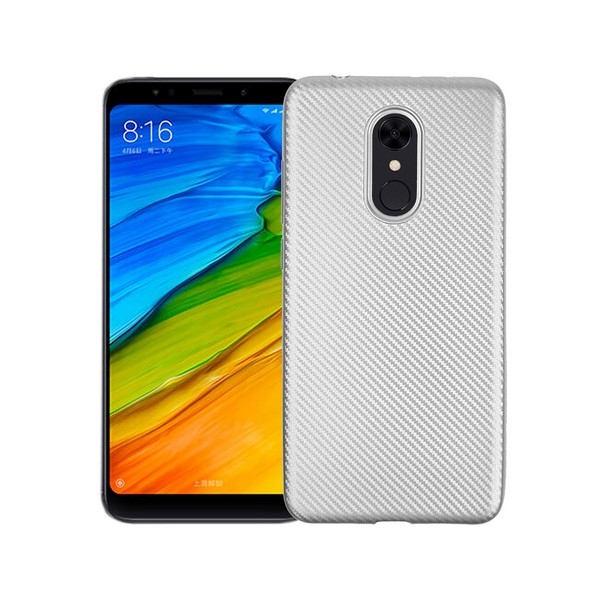 Pokrowiec Carbon Fiber srebrny Xiaomi Redmi 5